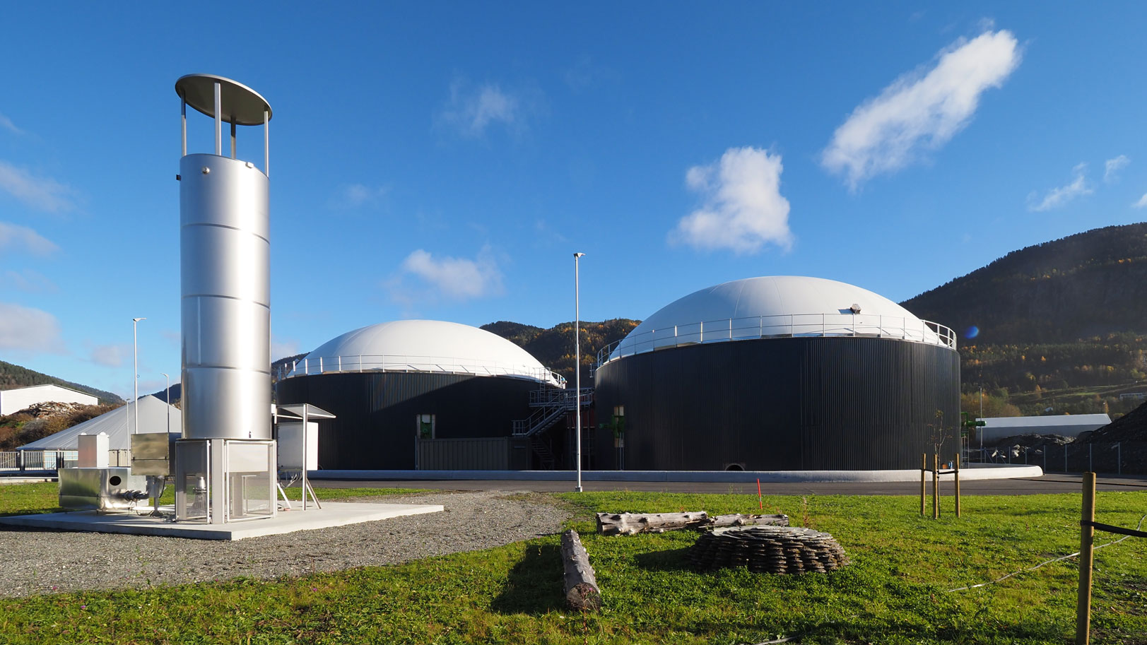 Biogassanlegget er åpnet