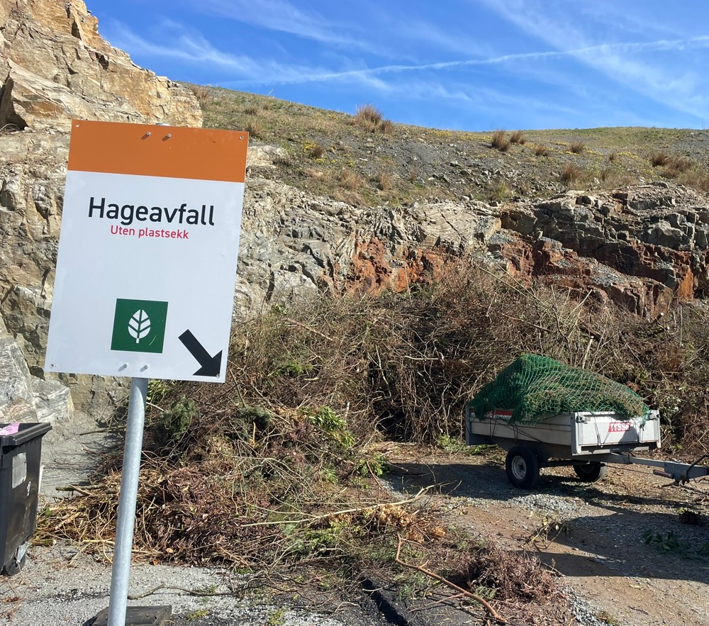 Nytt leveringssted for hageavfall